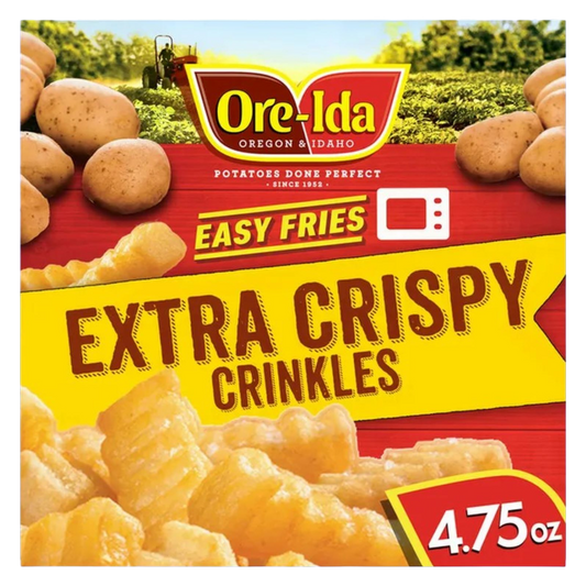 Ore Ida Frozen Extra Crispy Easy Crinkles French Fries 4.75oz