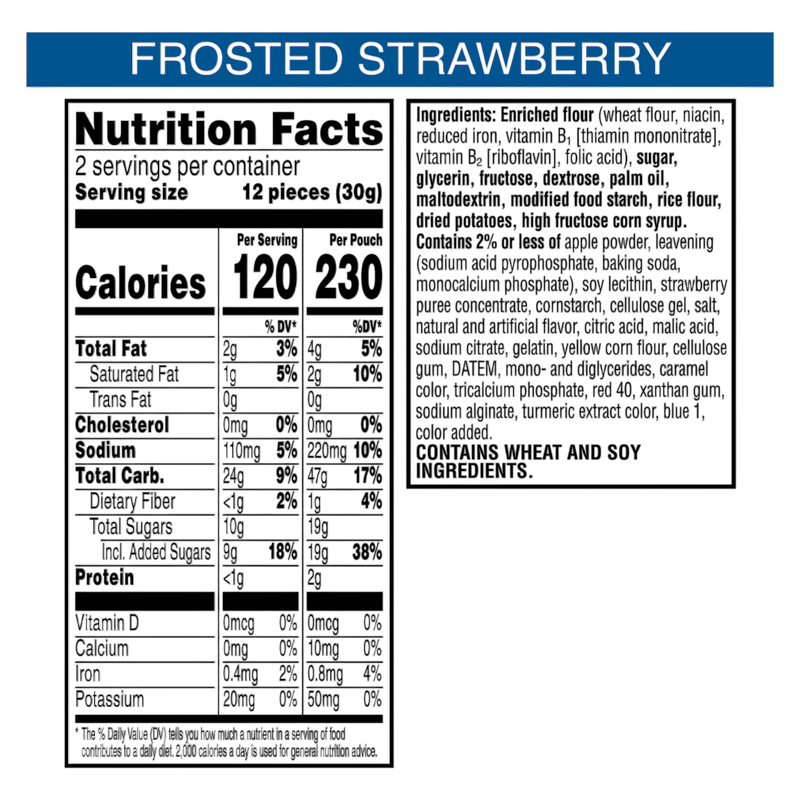Pop-Tarts® Crunchy Poppers Frosted Strawberry Crunch, 2.1oz