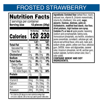 Pop-Tarts® Crunchy Poppers Frosted Strawberry Crunch, 2.1oz