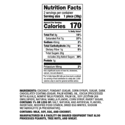 Oh'asis Original Coconut Patties 2 Ct, 2.68 oz