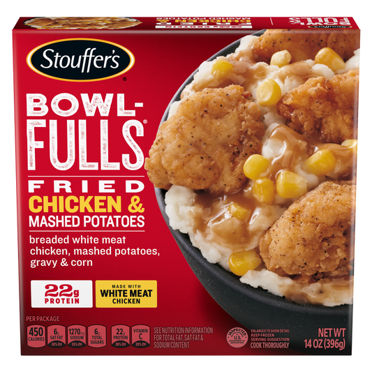 Stouffer's Frozen BowlFull Fried Chicken & Mashed Potato Meal 13.5oz