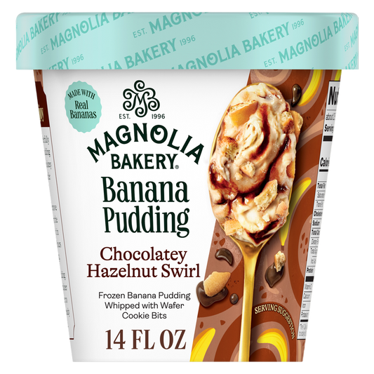 Magnolia Bakery Banana Pudding Chocolatey Hazelnut Swirl, 14oz.