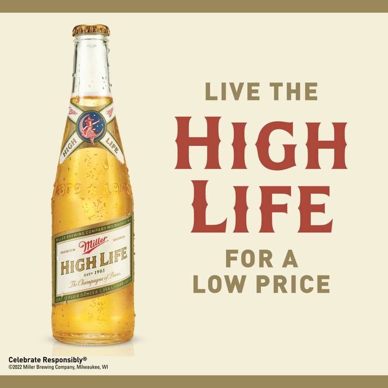 Miller High Life 4pk 16oz Can 4.6% ABV