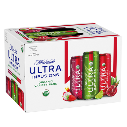 Michelob Ultra Organic Pack Pure Gold & Infusions 12pk 12oz Can 3.8% ABV