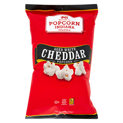 Popcorn Indiana Aged White Cheddar 3.5oz