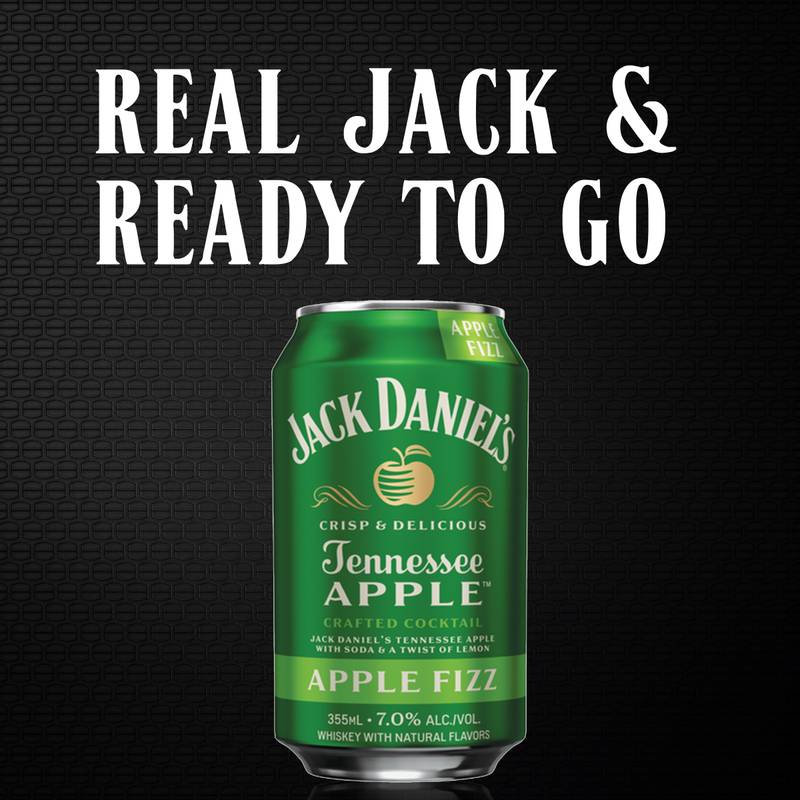 Jack Daniel's Apple Fizz Cocktail 4pk 12oz Can 7% ABV
