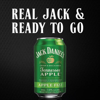 Jack Daniel's Apple Fizz Cocktail 4pk 12oz Can 7% ABV