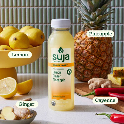 Suja Organic Ginger Love Cold Pressed Juice 12oz Btl