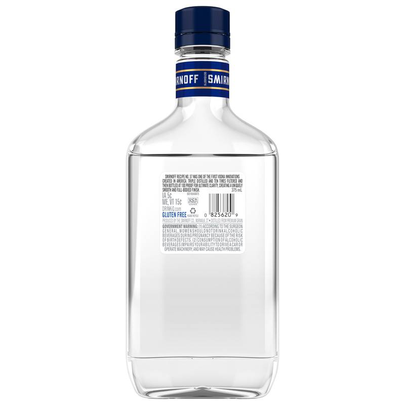 Smirnoff Vodka 100pf 375ml