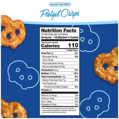 Snack Factory Original Pretzel Crisps, 14oz