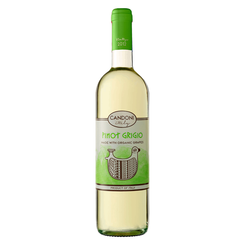 Candoni Organic Pinot Grigio 750ml Bottle 13% ABV