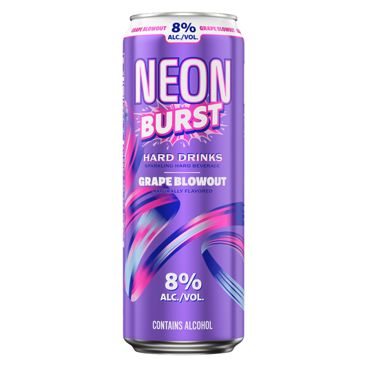 Neon Burst Grape Blowout Hard Drinks Single 25oz Can 8.0% ABV