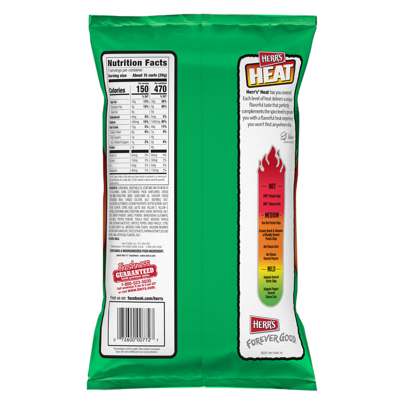 Herr's Jalapeno Popper Curls 3oz