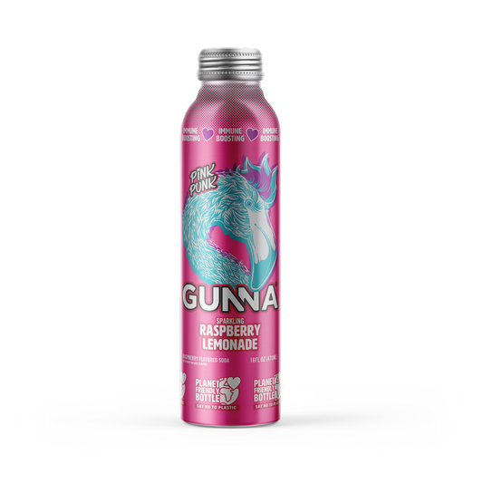 Gunna Immune Boosting Sparkling Raspberry Lemonade 16oz Aluminium Btl