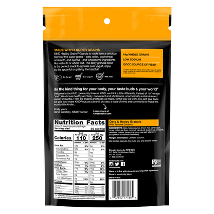 KIND Healthy Grains Granola Oats & Honey with Toasted Coconut 11oz