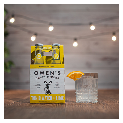 Owen's Tonic Water & Lime 4pk 250ml Btl