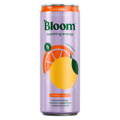Bloom Juicy Orange Sparkling Energy 12oz Can