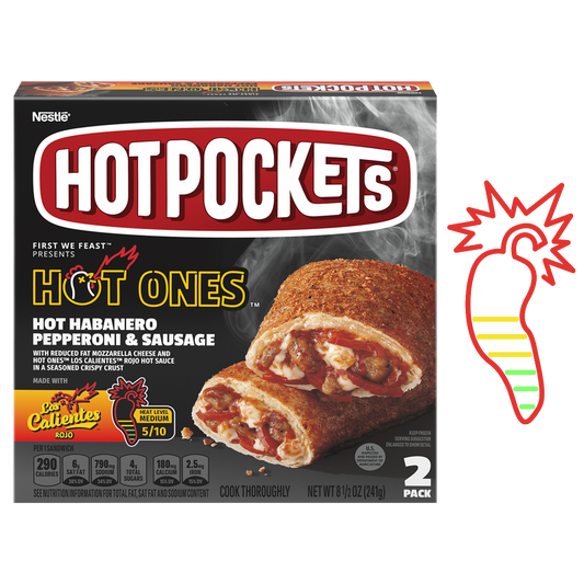 Hot Pockets Hot Ones Hot Habanero Pepperoni & Sausage 2ct 8.5oz
