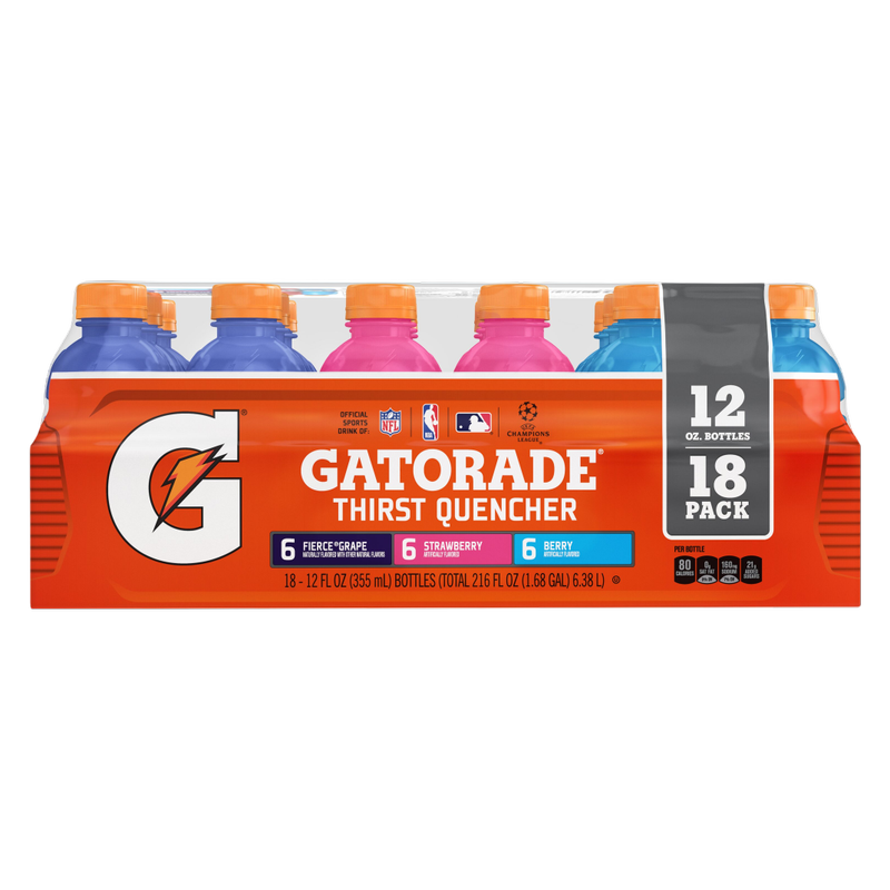 Gatorade Variety Pack 18pk 12oz Btl