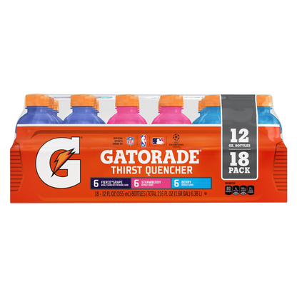 Gatorade Variety Pack 18pk 12oz Btl