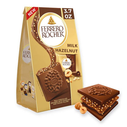 Ferrero Rocher Milk Chocolate Squares, 3.7oz