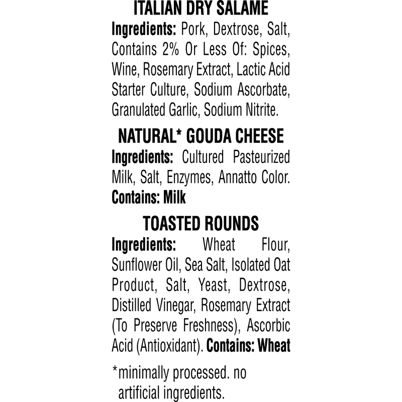 Hillshire Snacking Protein Small Plates Italian Dry Salame & Gouda Cheese - 2.76oz