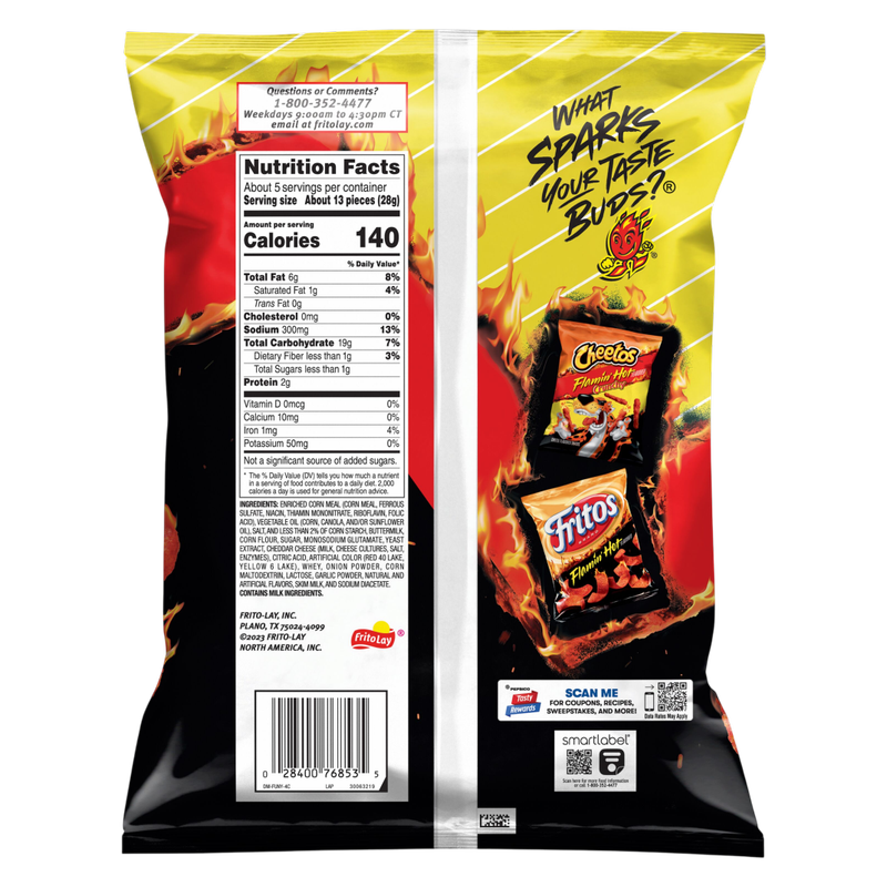 Funyuns Onion Flavored Rings Flamin' Hot Flavored 5.25oz