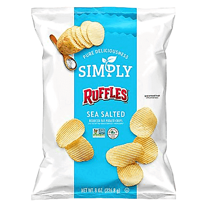 Simply Ruffles Sea Salt Potato Chips 8oz