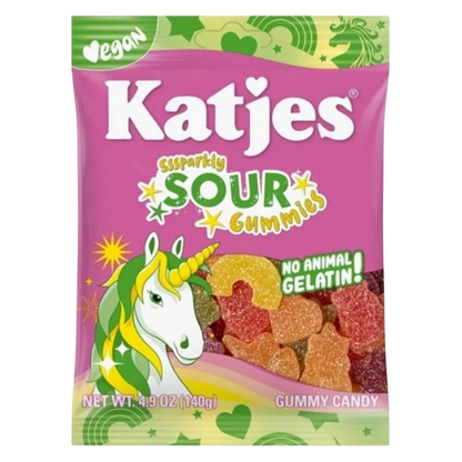 Katjes Sparkly Sour Gummies, 4.9 oz