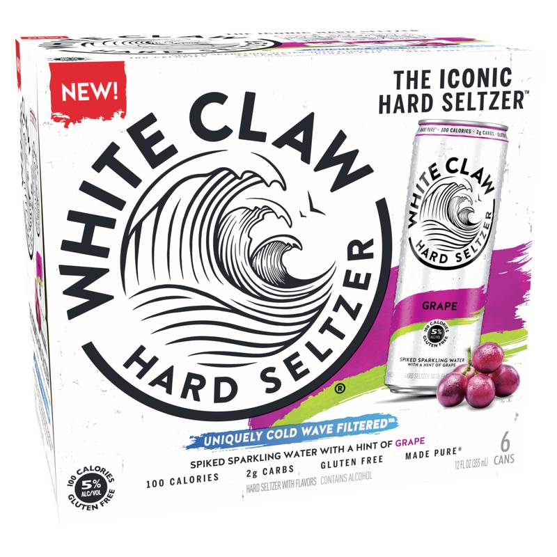 White Claw Grape 6pk 12oz Can 5% ABV