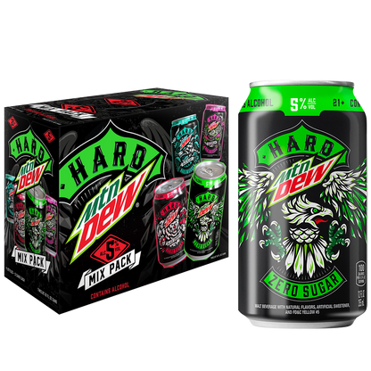 MTN DEW Hard Zero Sugar Variety 12pk 12oz Can 5.0% ABV