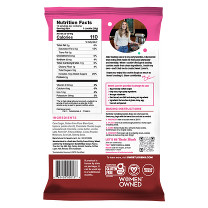 Sweet Loren's Fudgy Brownie Cookie Dough - 12oz
