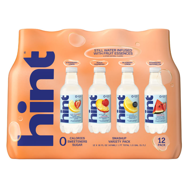 Hint Smashup Variety Pack 12pk 16oz Btl