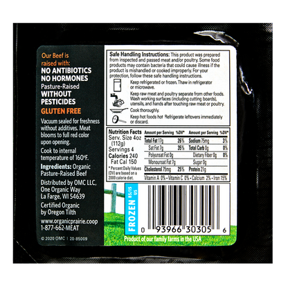 Organic Prairie Frozen 85/15 Ground Beef - 16oz