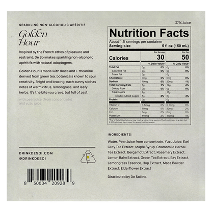 De Soi Golden Hour 4pk 8oz Can