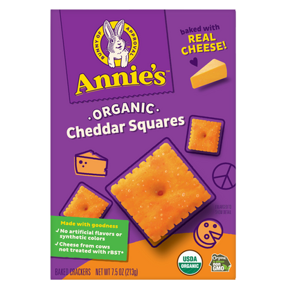 Annie's Homegrown Organic Cheddar Crackers 7.5oz