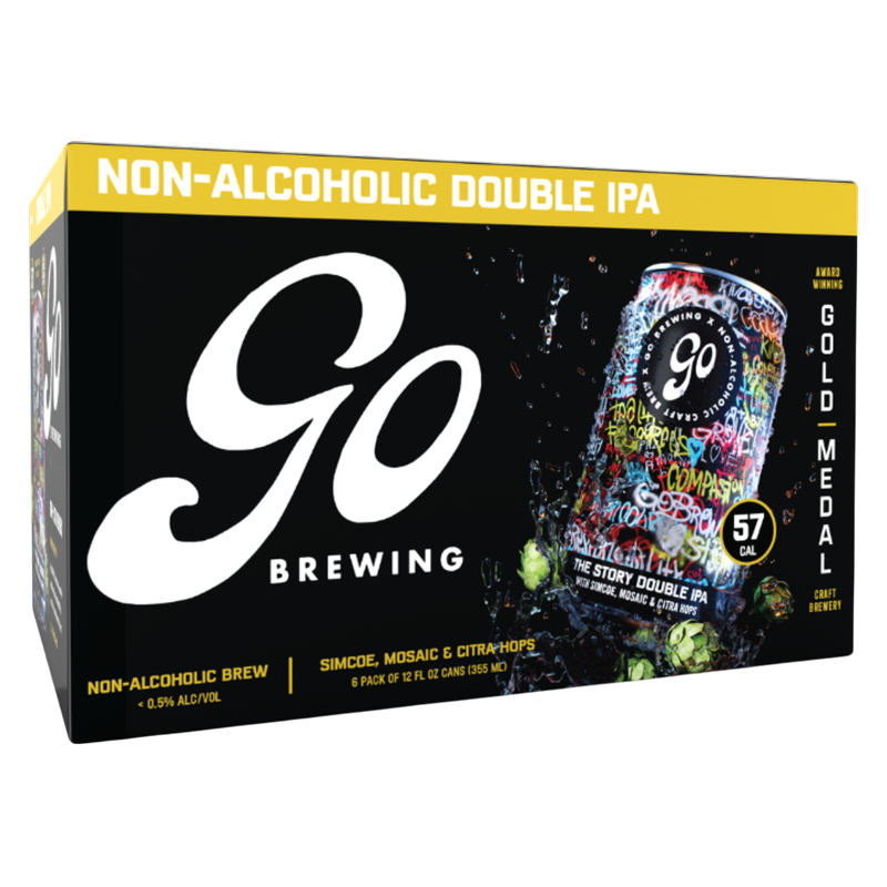 Go Brewing The Story Double IPA 6pk 12oz Can 0.5% ABV