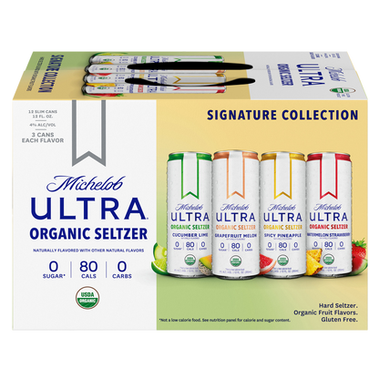 Michelob ULTRA Organic Hard Seltzer Variety Pack 12pk 12oz Slim Cans 4% ABV