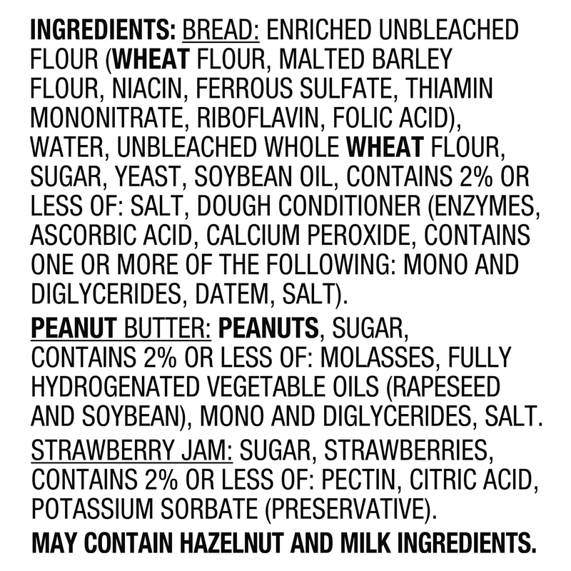 Smucker's Frozen Uncrustables PB & Strawberry on Wheat 1ct 2.6oz