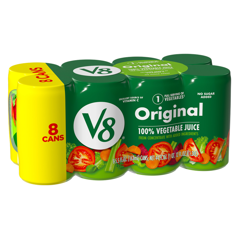 V8 100% Vegetable Juice 8pk 5.5oz Can