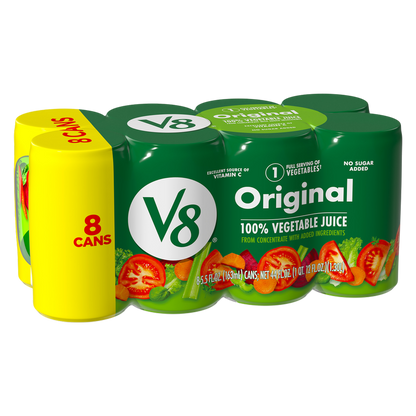 V8 100% Vegetable Juice 8pk 5.5oz Can