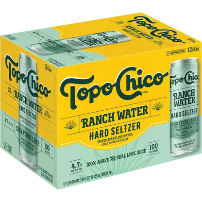 Topo Chico Ranch Water Hard Seltzer 12pk 12oz Cans 4.7% ABV