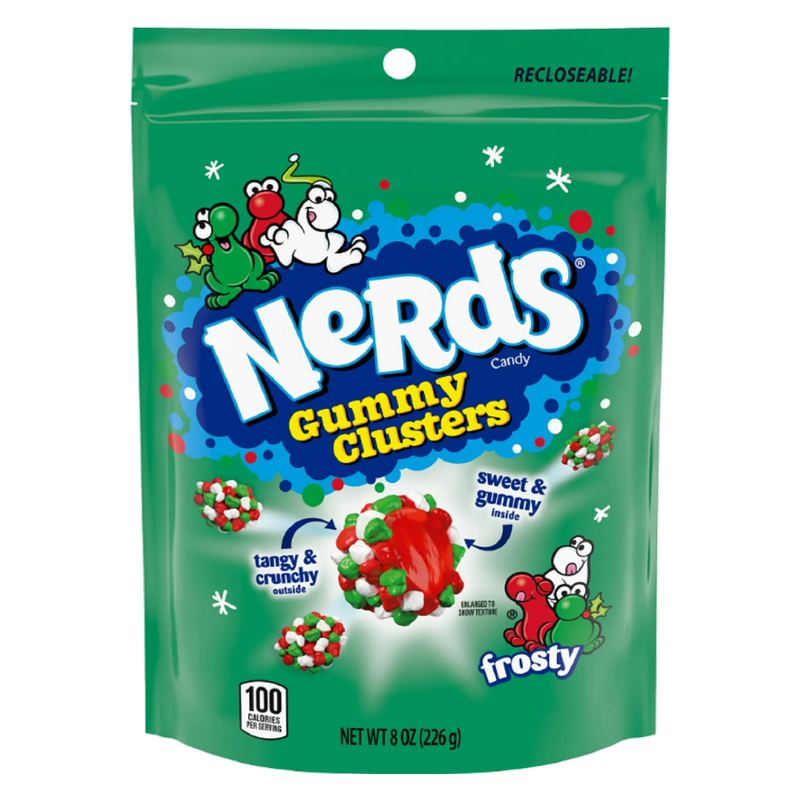 Nerds Holiday Frosty Gummy Clusters, 8oz
