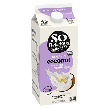So Delicious Organic Unsweetened Vanilla Coconut Milk 64oz