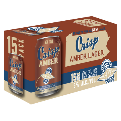 New Trail Crisp Amber Lager 15pk 12oz Can