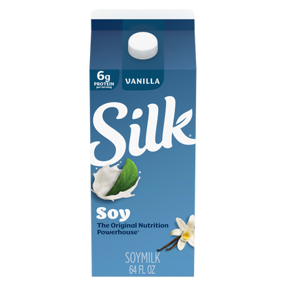 Silk Vanilla Soy Milk 1/2 Gallon