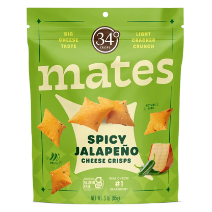 34° Cheese Mates, Spicy Jalapeno, 3 oz