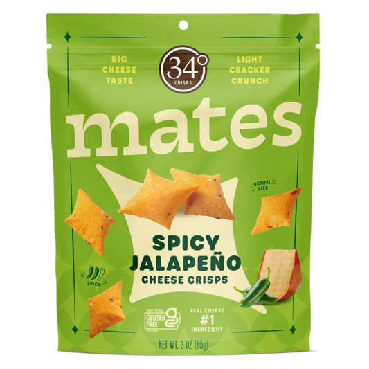 34° Cheese Mates, Spicy Jalapeno, 3 oz