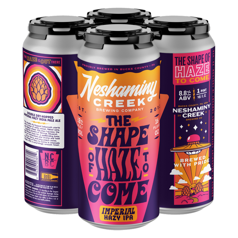 Neshaminy Creek The Shape of Haze To Come Hazy IPA 4pk 16oz Can 8.8% ABV