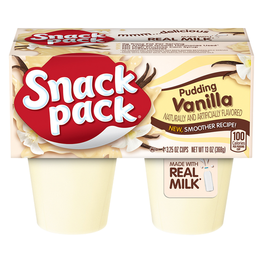 Snack Pack Vanilla Pudding - 4ct
